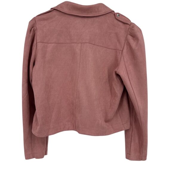 LC Lauren Conrad Dusty Rose Leather Jacket - Picture 5 of 8